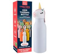 Gourde pour Enfants Isotherme sans BPA 520ml Acier Inoxydable - CapsHero Licorne Unicorn Una Bouteille Réutilisable à Double Paroi 230x70mm - Chaud 12h Froid 24h - Collection My Forever Friends