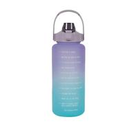 Gourde Réutilisable avec Message Inspirant, 2 L, Lilas Ombré
