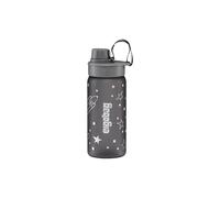 Gourde sans BPA 550 ml, anti-fuite et adaptée aux boissons gazeuses, passe au lave-vaisselle, espace, gris