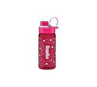 Gourde sans BPA, 550 ml, anti-fuite et adaptée aux boissons gazeuses, passe au lave-vaisselle, motif étoiles, rose