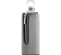 Gourde SIGG Stella Grey (0.5 L), bouteille étanche sans produits toxiques ni BPA, gourde en verre moderne avec une housse en néoprène