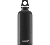 SIGG Gourde aluminium Traveller Black – 0,6 L – Étanche, légère, sans BPA – Noir