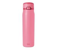 Gourde Simple Modern Mesa Loop avec paille | Bouteilles isothermes en acier inoxydable compatibles avec les porte-gobelets pour les voyages, le sport et l’école | 890ml | Velvet Pink