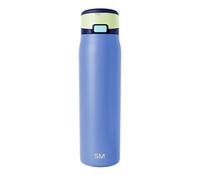 Gourde Simple Modern Mesa Loop avec paille | Bouteilles isothermes en acier inoxydable compatibles avec les porte-gobelets pour les voyages, le sport et l’école | 710ml | Neptune
