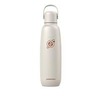 SodaStream Bouteille isotherme Fizz & Go 0,9 L inox double paroi garde chaud/froid 12 h blanc sable