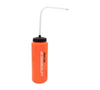 Gourde Sport, 1 Litre Bouteille d'eau de Sport Bouteille Compressible Bouteille de Sport Bouilloire avec Longues Pailles Tasse à Eau pour La Course à Pied Football Baseball, Gourde avec Paille, Orange