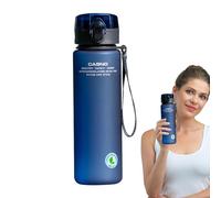 Gourde Sport 560ML -Bouteille d'eau, étanche et sans BPA Bouteille d'eau de sport, bouteille d'eau légère de grande capacité avec sangle confortable pour le fitness, la gym et les sports de plein air