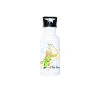 Gourde Sport blanche en Aluminium Le Petit Prince de Saint-Exupéry et la Lune - 500 ml