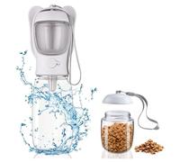 Gourde Voyage Chien 550ml avec Filtre Charbon Actif - Bouteille Eau Portable Anti-Fuite pour Chien et Chat, Lock Bouton, Idéale Randonnée, Camping et Transports