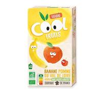 GOURDES COOL FRUITS POMME BANANE 12X90G, VITABIO, LOT DE 2