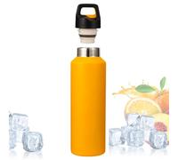 Gourdes Isothermes,Capacité 60cl avec Bouchon à Ouverture Facile et Portable,Bouteille Sport Et Tasse À Café Voyage | pour Randonnée Sport Bureau et Maison Boissons Chaudes et Froides