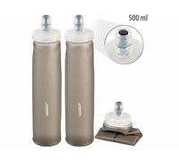 Gourdes pliables - Speeron - 500 ml - Sans BPA - Coloris anthracite - Pack de 2