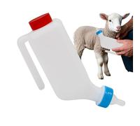 Gourdes pour faon de chèvre, avec graduation pour agneaux, 800 ml, pour l'alimentation et l'élevage des petits animaux, avec poignée ergonomique pour les jeunes animaux tels que les moutons, les