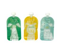 Gourdes réutilisables compote x15 multicolore TU