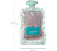 Gourdes Réutilisables - Infantino - Pack 25 - 100 G - Compatibles Squeeze Station - Sans Bpa, Pvc Ni Phtalates Blanc