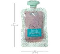 Gourdes Réutilisables - Infantino - Pack 25 - 100 G - Compatibles Squeeze Station - Sans Bpa, Pvc Ni Phtalates Blanc