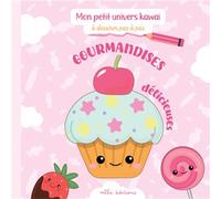 Gourmandises délicieuses à dessiner pas à pas Avec 20 modèles faciles à réaliser - Collectif - Mila Boutan Eds - cartonné - Document jeunesse