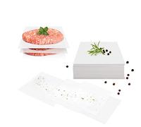 GOURMEO Lot de 500 feuilles de papier antiadhésive pour presse à steak haché - 14x14 cm - idéal pour cuisiner des steak haché et faire des hamburgers