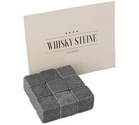Gourmeo Lot de 9 pierres de refroidissement en pierre naturelle réutilisable pour whisky - Modèle 2 - Couleur 2