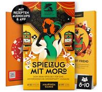 Gourmet Criminelle Dîner de crime pour la maison | 8 à 10 personnes | Mystérieux cas de pour votre dîner [Train avec ]