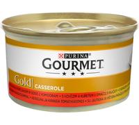 GOURMET Gold Casserole Bœuf & poulet, pâtée pour chat 85 g