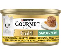 Gourmet Gold Cat Food Savoury Cake with Chicken and Carrots 85 g