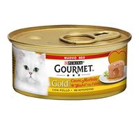 Gourmet Gold Coeur Souple Nourriture Humide pour Chats avec Poulet, 85 GR