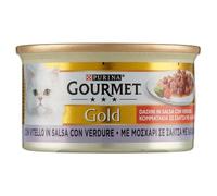 Gourmet Gold Dadini de Veau en Sauce avec légumes - Nourriture pour Chats - 85 GR