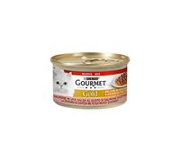 Gourmet Gold Délices en Sauce Nourriture Humide pour Chats avec Saumon, 85 GR