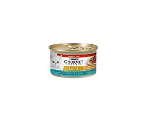 Gourmet Gold Délices en Sauce Nourriture Humide pour Chats avec Thon, 85 GR