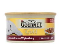 GOURMET Gold Émincés Poulet & foie, pâtée pour chat 85 g