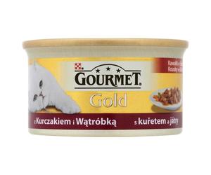 GOURMET Gold Émincés Poulet & foie, pâtée pour chat 85 g
