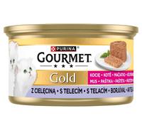GOURMET Gold Kitten Mousse Veau, pâtée pour chaton 85 g