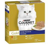 Gourmet Gold Lot de 12 boîtes de 8 boîtes de 85 g de Nourriture Humide pour Chat