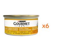 GOURMET Gold morceaux dans une sauce au poulet et au foie pour chat 6x85 g
