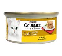 GOURMET Gold Nourriture Humide pour Chats Adultes gâteau avec Poulet 24 boîtes de 85 g
