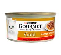 GOURMET Gold Sauce Delights avec bœuf 85 g nourriture humide pour chats