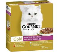 Gourmet Gourmet Purina Gourmet Gold Lot de 12 boîtes de 8 boîtes de 85 g de Nourriture Humide pour Chat Mélange de variétés