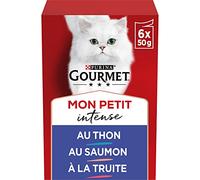 Gourmet Mon Petit Sélection aux Poissons – Sachets fraîcheur 48 x 50 g pour chat adulte