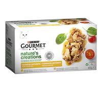 GOURMET Nature's Creations Nourriture humide pour chat au poulet et à la dinde 4 boîtes 85 g