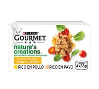 Gourmet Nestlé Purina Nature's Creation Nourriture Humide pour Chats, Poulet et Dinde 12 x 4, 85 g