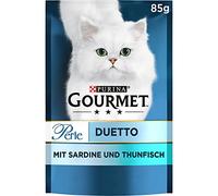 Gourmet Perle Duetto - Nourriture Humide pour Chat - avec Sardines et Thon - 26 x 85 g