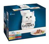 Gourmet Perle Duo A La Viande Et Au Poisson - Sachets Fraicheur - Pour Chat Adulte - 12 X 85 G G