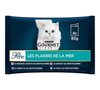 GOURMET Perle Plaisirs de la Mer - pâtée Chat Émincé de Poissons - 48 x 85 g