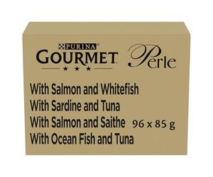 Gourmet Perle Seaside Duo in Gravy Nourriture Humide pour Chat 96 x 85 g