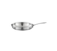 Cuisinox - Gourmet - Poêle 32 cm inox - Triply - Compatible tous feux dont induction - Acier Inoxydable 18/1 - Finition Satinée - Poignée Fixe - Sans PFAS, PTFE, PFOA - Made in France