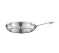 Cuisinox - Gourmet - Poêle 32 cm inox - Triply - Compatible tous feux dont induction - Acier Inoxydable 18/1 - Finition Satinée - Poignée Fixe - Sans PFAS, PTFE, PFOA - Made in France