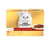 Gourmet Premium Cat Food friandises pour chat Delicious Gold en boîte, 12 x 85 g