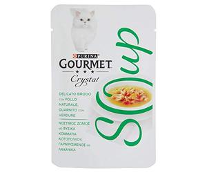 Gourmet Purina Crystal Alimeto Complémentaire PE Chats Soup, 40 g
