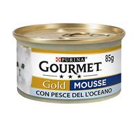 Gourmet Purina Gold Nourriture Humide Mousse pour Chat au Poisson de l'océan - 24 boîtes de 85 g chacune (Pack de 24 x 85 g)
